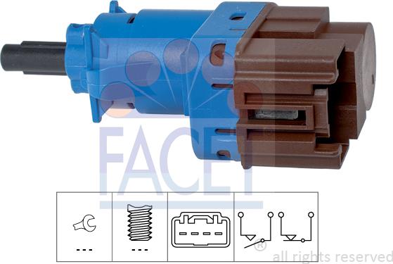 FACET 7.1247 - Выключатель фонаря сигнала торможения unicars.by