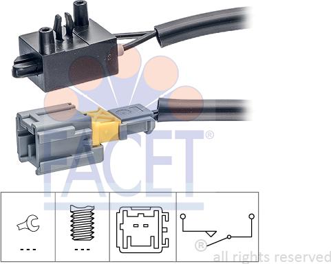 FACET 71210 - Выключатель, привод сцепления (Tempomat) unicars.by