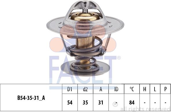 FACET 7.8612S - Термостат охлаждающей жидкости / корпус unicars.by