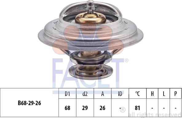 FACET 7.8250S - Термостат охлаждающей жидкости / корпус unicars.by