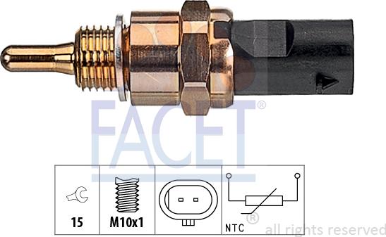 FACET 7.3406 - Датчик, температура масла unicars.by