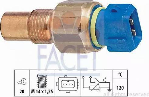 FACET 73516 - Датчик, температура охлаждающей жидкости unicars.by