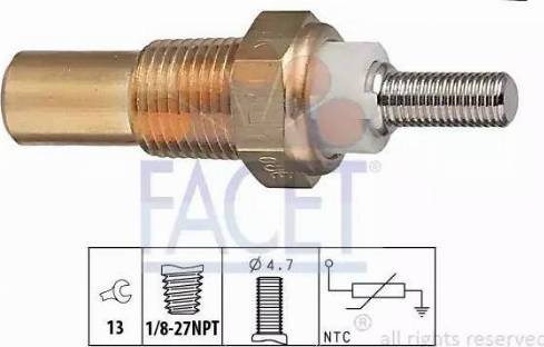 FACET 7.3010 - Датчик, температура топлива unicars.by