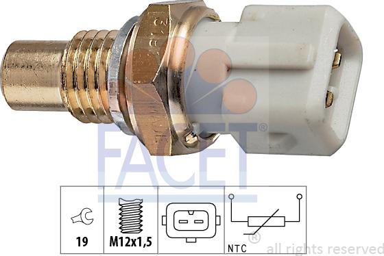 FACET 7.3191 - Датчик, температура масла unicars.by