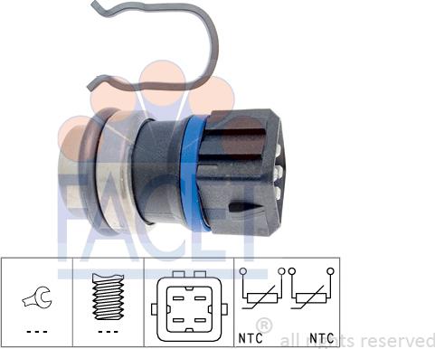 FACET 7.3146 - Датчик, температура охлаждающей жидкости unicars.by