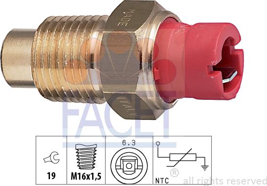 FACET 7.3132 - Датчик, температура охлаждающей жидкости unicars.by