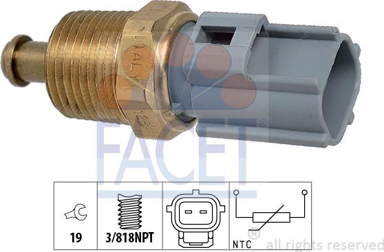 FACET 7.3363 - Датчик, температура масла unicars.by