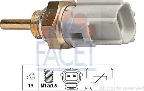 FACET 7.3323 - Датчик, температура охлаждающей жидкости unicars.by