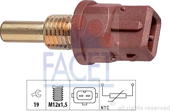 FACET 7.3248 - Датчик, температура масла unicars.by