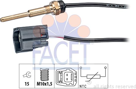 FACET 7.3289 - Датчик, температура охлаждающей жидкости unicars.by