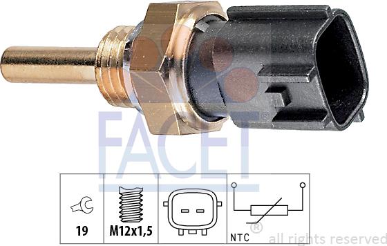 FACET 7.3225 - Датчик, температура масла unicars.by