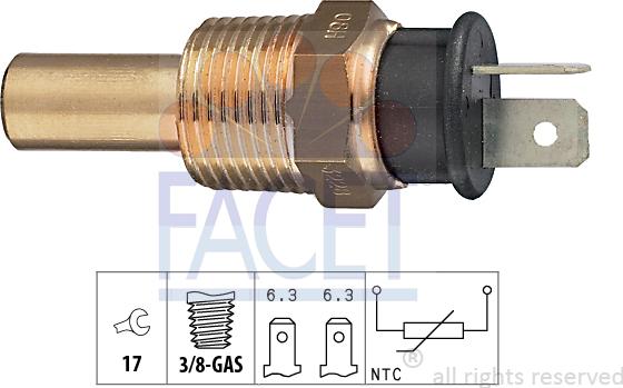 FACET 7.3228 - Датчик, температура охлаждающей жидкости unicars.by