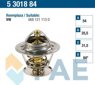 FAE 5301884 - Термостат охлаждающей жидкости / корпус unicars.by