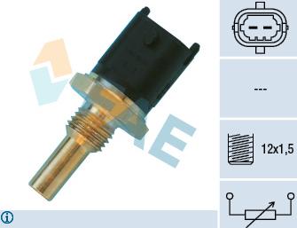 FAE 33680 - Датчик, температура охлаждающей жидкости unicars.by