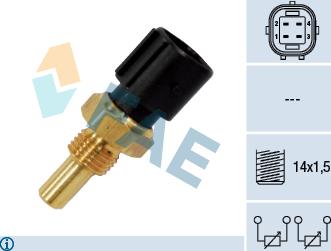FAE 33860 - Датчик, температура охлаждающей жидкости unicars.by