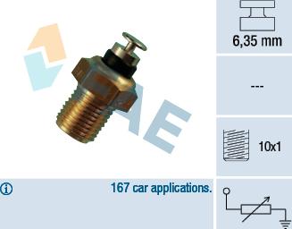 FAE 32110 - Датчик, температура охлаждающей жидкости unicars.by