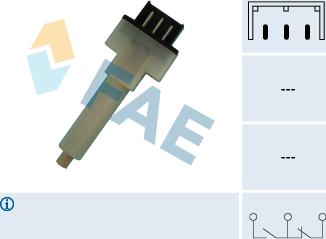 FAE 24290 - Выключатель фонаря сигнала торможения unicars.by