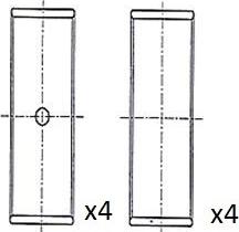 FAI AutoParts BB2041-STD - Шатунный подшипник unicars.by