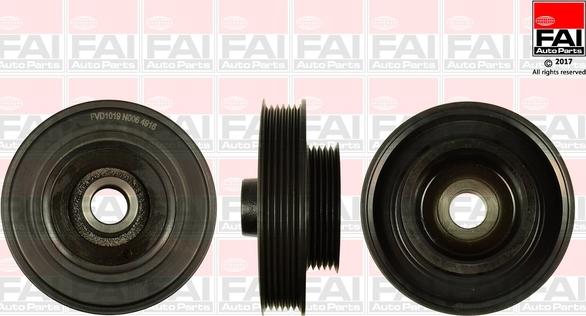 FAI AutoParts FVD1019 - Шкив коленчатого вала unicars.by