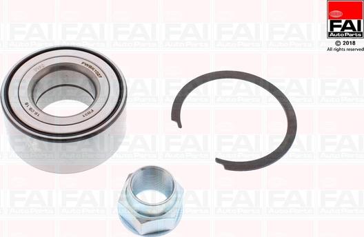 FAI AutoParts FWBK1027 - Комплект подшипника ступицы колеса unicars.by