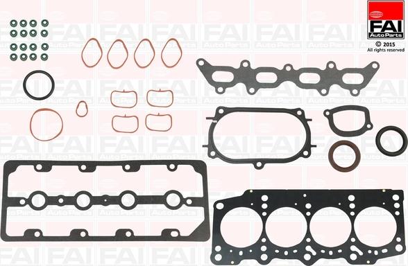 FAI AutoParts HS1673 - Комплект прокладок, головка цилиндра unicars.by