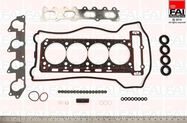 FAI AutoParts HS767 - Комплект прокладок, головка цилиндра unicars.by