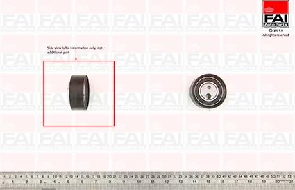 FAI AutoParts T9491 - Натяжной ролик, зубчатый ремень ГРМ unicars.by