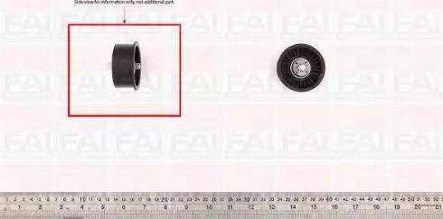 FAI AutoParts T9401 - Направляющий ролик, зубчатый ремень ГРМ unicars.by