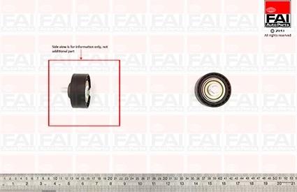 FAI AutoParts T9596 - Ролик, поликлиновый ремень unicars.by