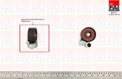 FAI AutoParts T9567 - Натяжной ролик, зубчатый ремень ГРМ unicars.by