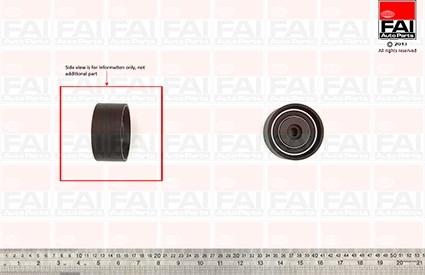 FAI AutoParts T9519 - Направляющий ролик, зубчатый ремень ГРМ unicars.by