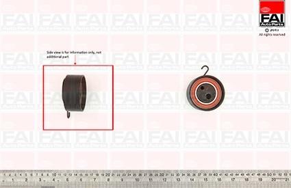 FAI AutoParts T9511 - Натяжной ролик, зубчатый ремень ГРМ unicars.by