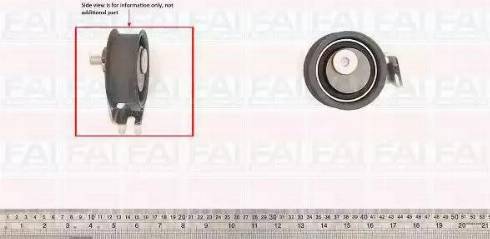 FAI AutoParts T9581 - Натяжной ролик, зубчатый ремень ГРМ unicars.by