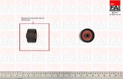 FAI AutoParts T9534 - Направляющий ролик, зубчатый ремень ГРМ unicars.by