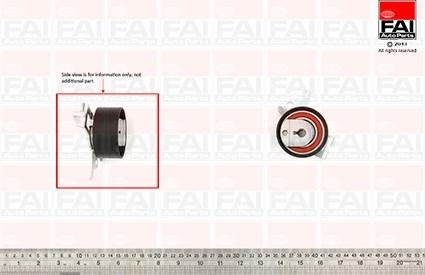 FAI AutoParts T9533 - Натяжной ролик, зубчатый ремень ГРМ unicars.by