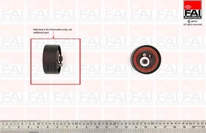 FAI AutoParts T9520 - Натяжной ролик, зубчатый ремень ГРМ unicars.by