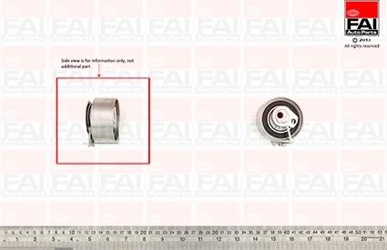 FAI AutoParts T9573 - Натяжной ролик, зубчатый ремень ГРМ unicars.by