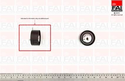 FAI AutoParts T9397 - Натяжной ролик, зубчатый ремень ГРМ unicars.by