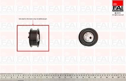 FAI AutoParts T9346 - Натяжной ролик, зубчатый ремень ГРМ unicars.by