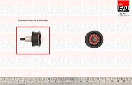 FAI AutoParts T9358 - Направляющий ролик, зубчатый ремень ГРМ unicars.by