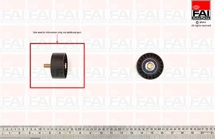 FAI AutoParts T9364 - Направляющий ролик, зубчатый ремень ГРМ unicars.by