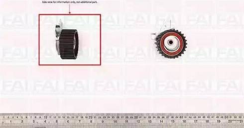 FAI AutoParts T9383 - Натяжной ролик, зубчатый ремень ГРМ unicars.by