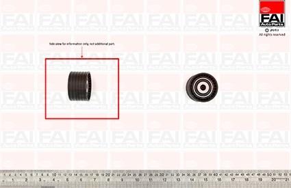 FAI AutoParts T9370 - Направляющий ролик, зубчатый ремень ГРМ unicars.by