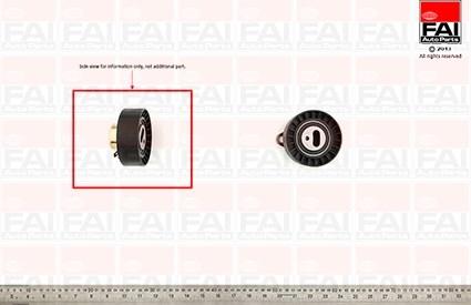 FAI AutoParts T9245 - Натяжной ролик, зубчатый ремень ГРМ unicars.by