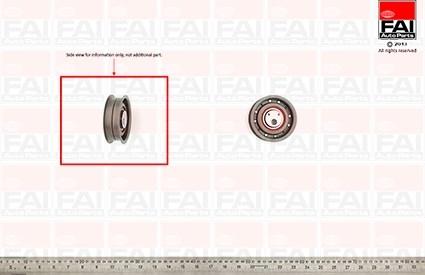 FAI AutoParts T9243 - Натяжной ролик, зубчатый ремень ГРМ unicars.by