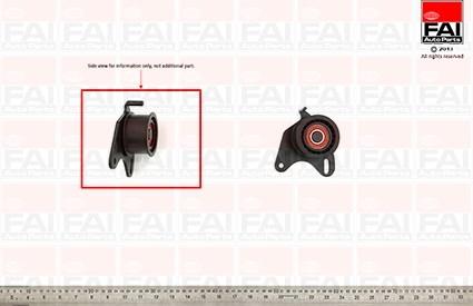 FAI AutoParts T9256 - Натяжной ролик, зубчатый ремень ГРМ unicars.by