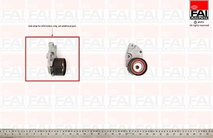 FAI AutoParts T9266 - Натяжной ролик, зубчатый ремень ГРМ unicars.by