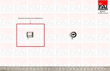 FAI AutoParts T9267 - Натяжной ролик, зубчатый ремень ГРМ unicars.by