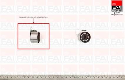 FAI AutoParts T9280 - Натяжной ролик, зубчатый ремень ГРМ unicars.by