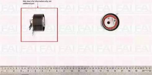 FAI AutoParts T9776 - Натяжной ролик, зубчатый ремень ГРМ unicars.by